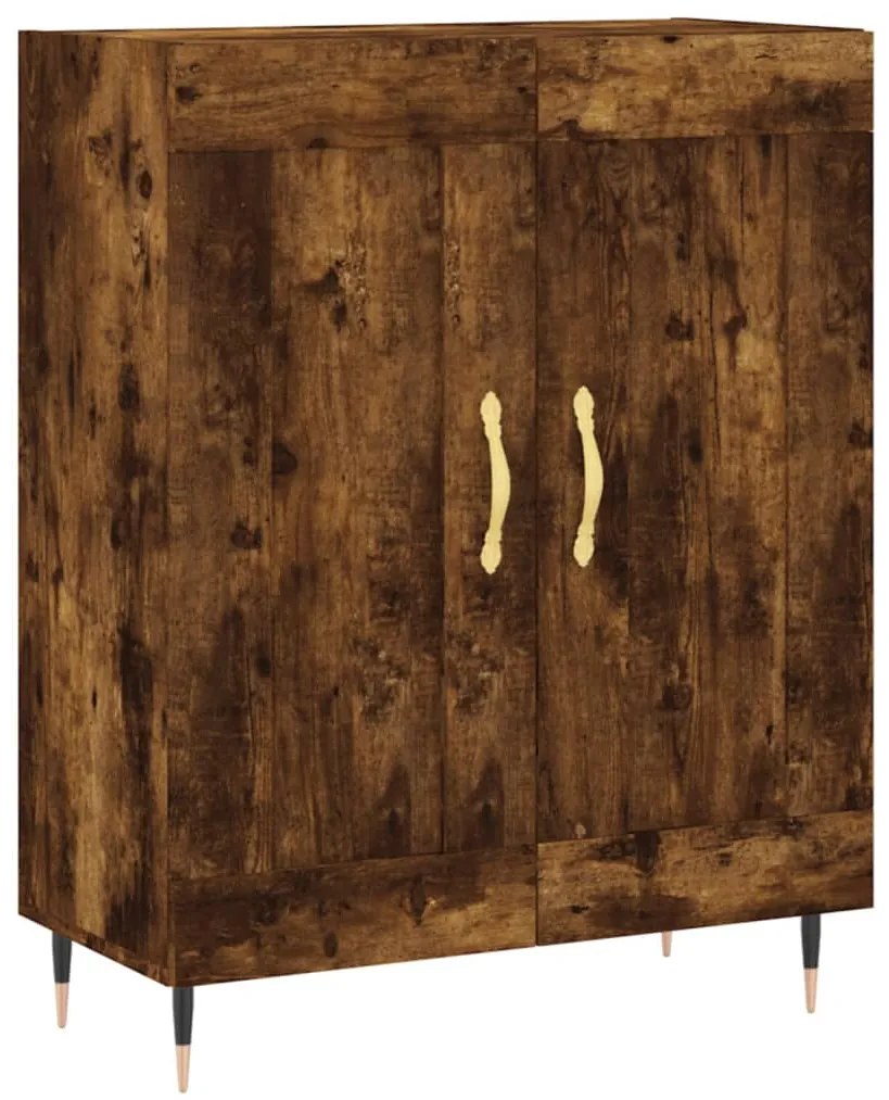 vidaXL Servantă, stejar fumuriu, 69,5x34x90 cm, lemn compozit