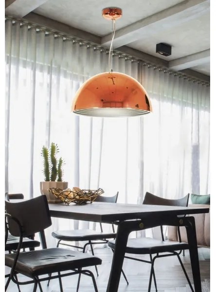 Lustră pe cablu DORADA 1xE27/60W/230V cupru