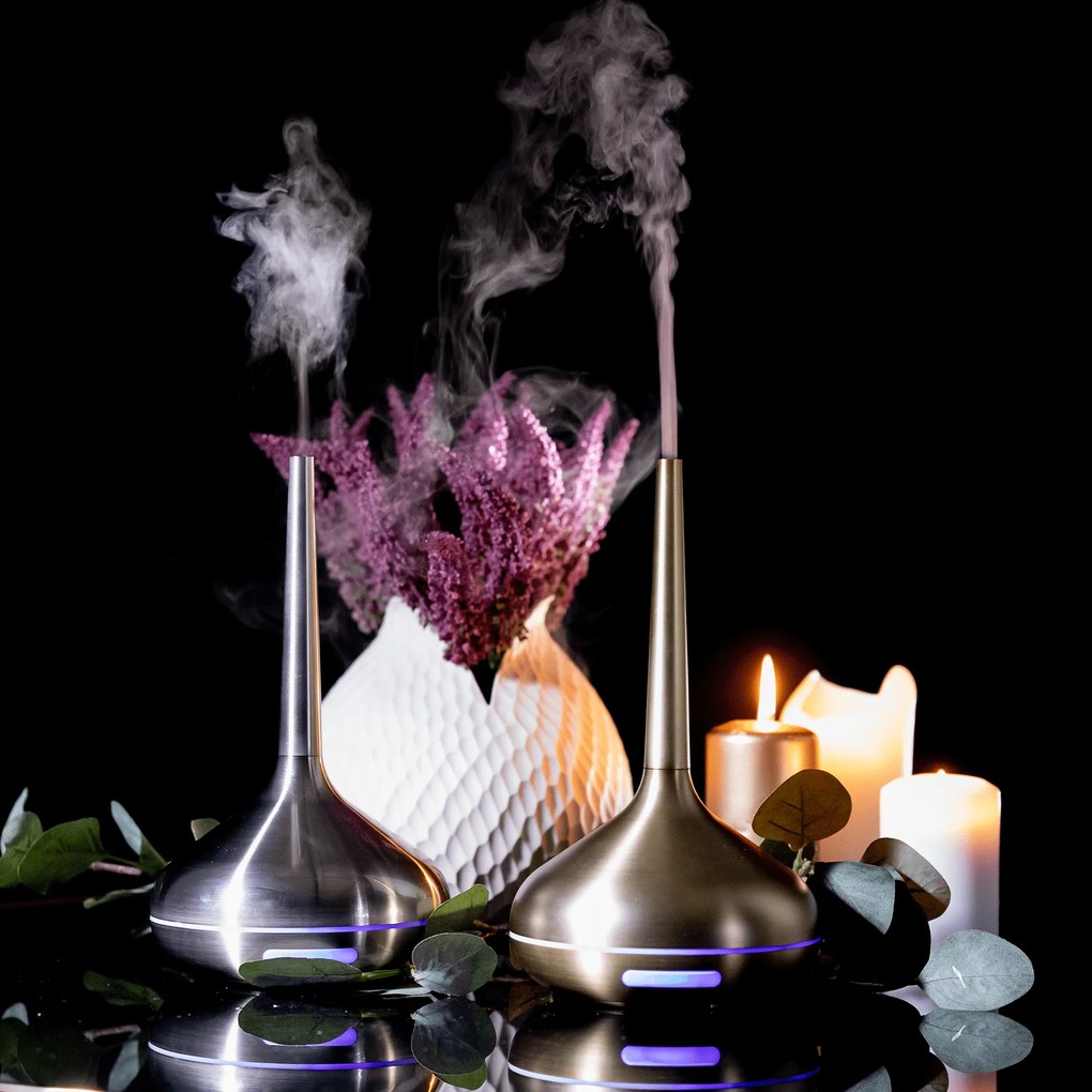 Difuzor aromaterapie, argintiu, HASO