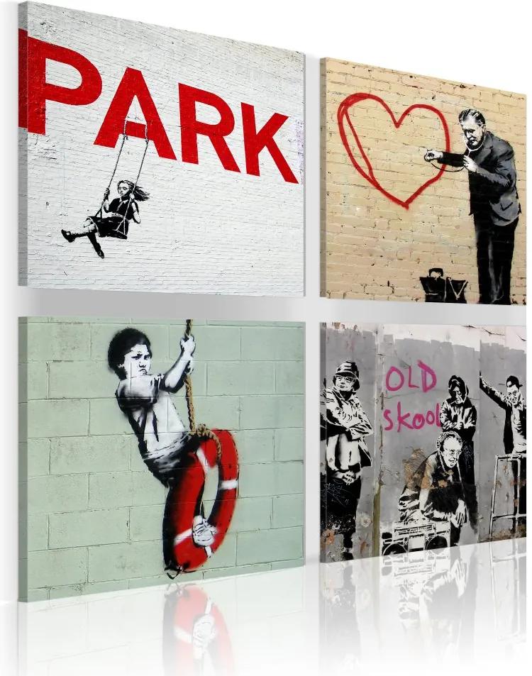 Tablou Bimago - Banksy - urban inspiration 40x40 cm