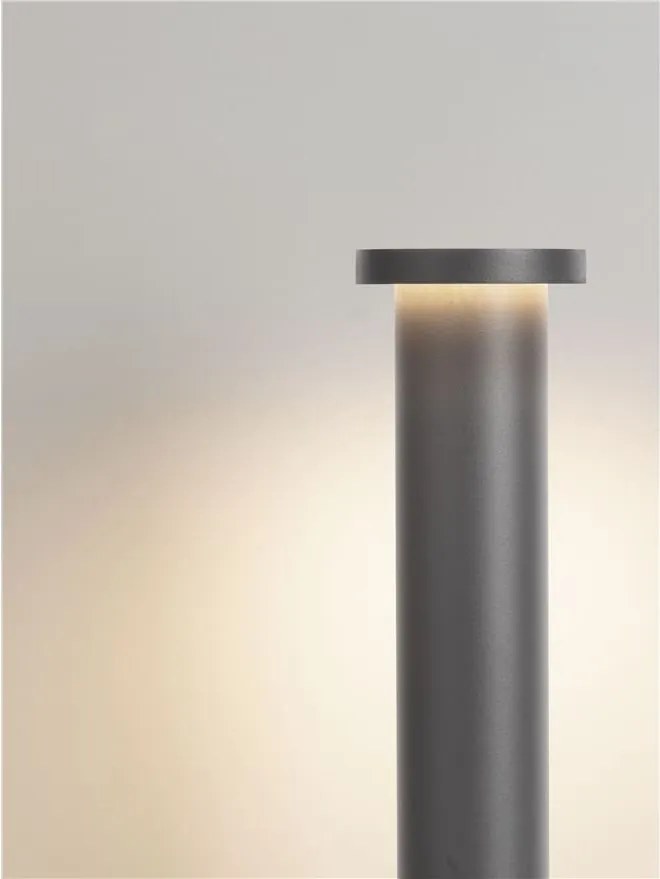 Stalp de exterior LED 2700K, IP65 BAST H-65cm gri inchis