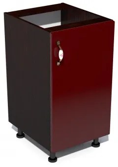 Corp inferior 45 cu 1 usa Zebra MDF rosu simplu