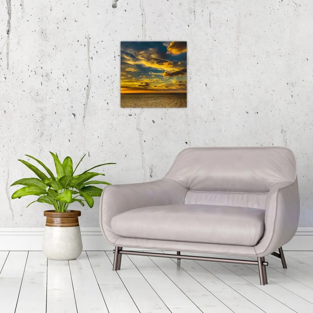 Apus de soare la mare (30x30 cm)