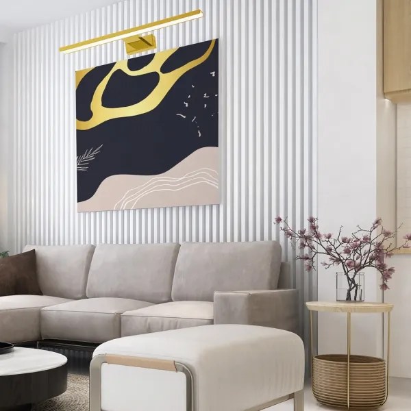 Aplică LED pentru tablouri PINTO LED/12W/230V aurie