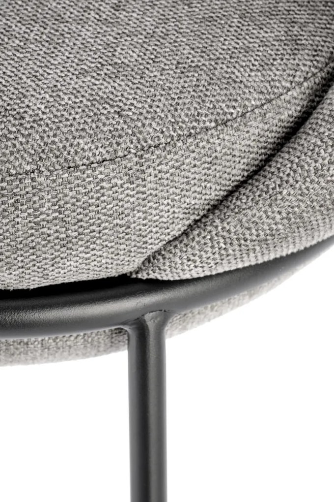 Scaun de bar tapitat H118 gri
