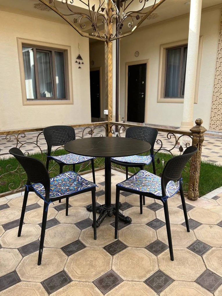 TODO Galben cu pernă galbenă - SCAUN MODERN PENTRU BUCĂTĂRII, GRĂDINI, CAMERE DE CAFEA (FIXE)