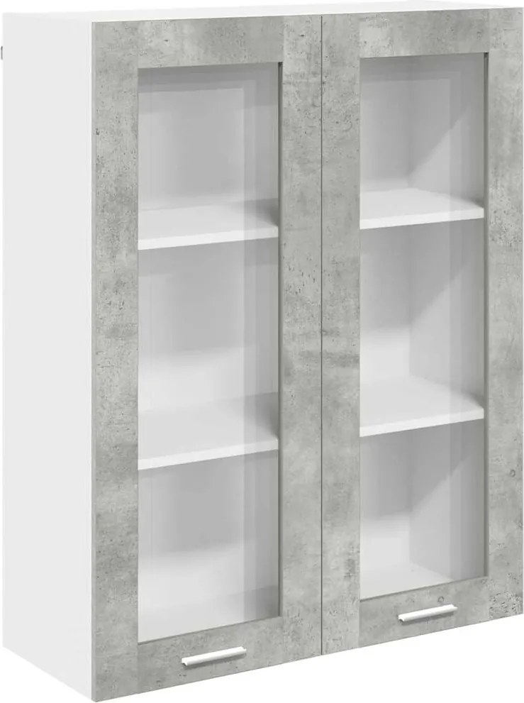 vidaXL Dulap suspendat Gri din beton 80 x 31 x 100 cm Lemn compozit