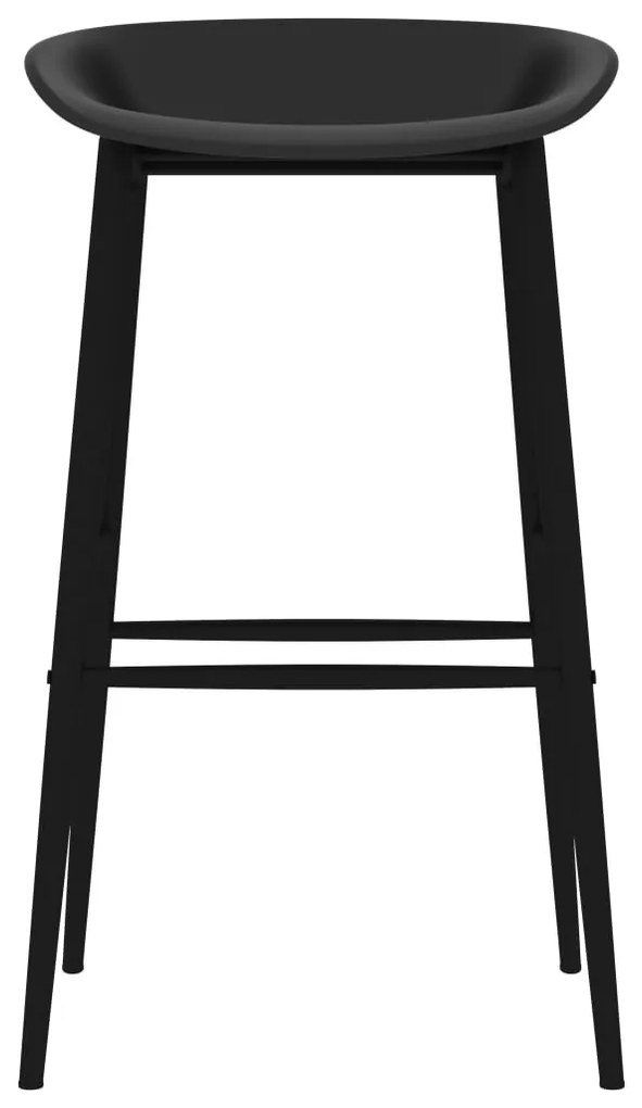 Set mobilier de bar, 5 piese, alb si negru Alb si negru, 5