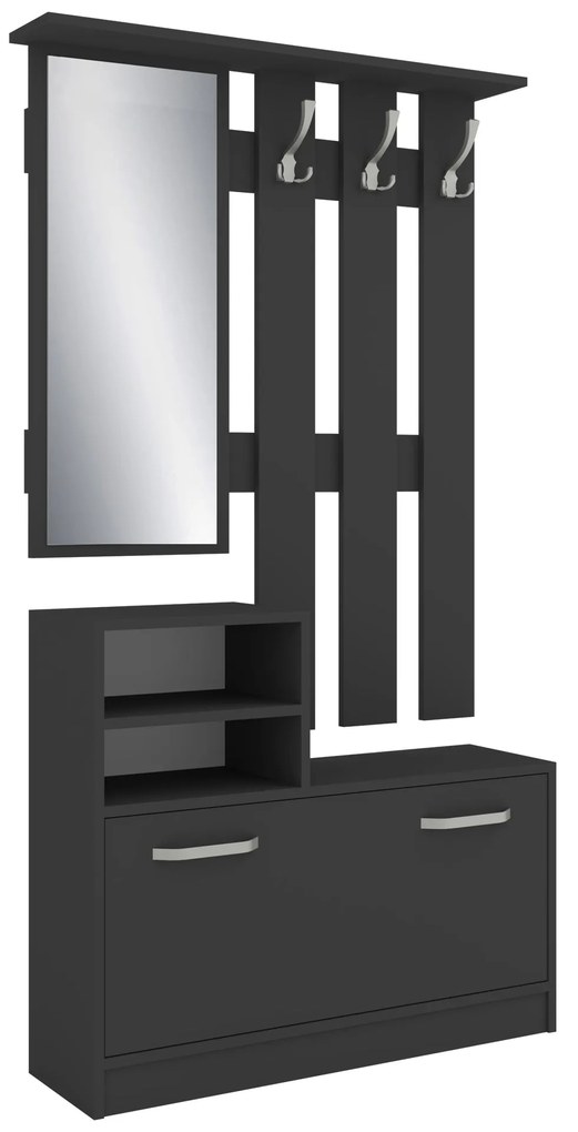 Cuier Lyon, Antracit, L 85 x l 24 x H 180 cm