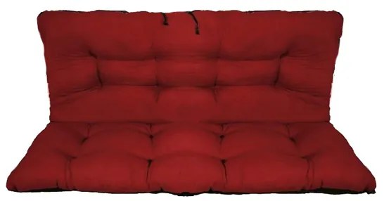Set perne decorative pentru mobilier paleti, perna sezut 120x70 cm + perna spate 120x40 cm, culoare visiniu