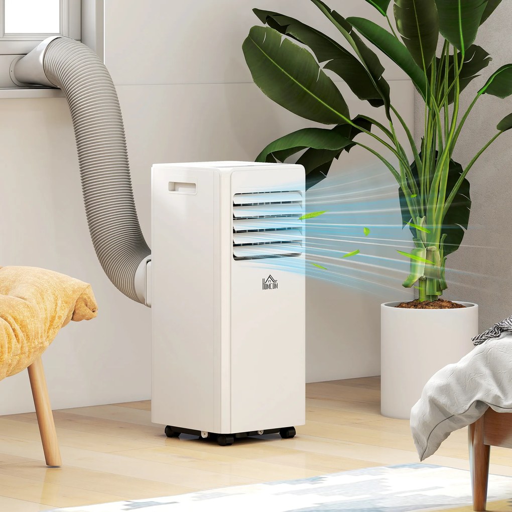 HOMCOM Climatizator Portabil 9000BTU: Răcire, Ventilator, Umiditate, Control Distanță - 20m² | Aosom Romania