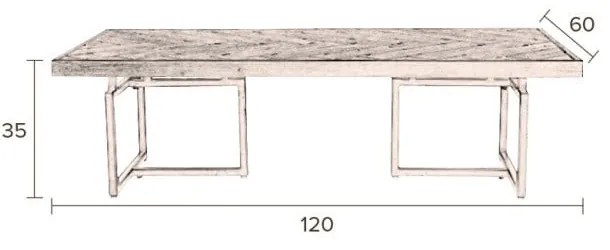 Măsuță de cafea Dutchbone Class, 120 x 60 cm