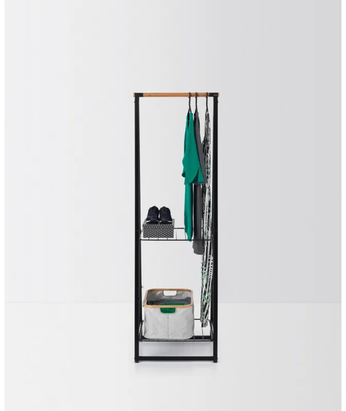 Suport multifunctional pentru haine Brabantia Linn 1000814, Otel, Negru