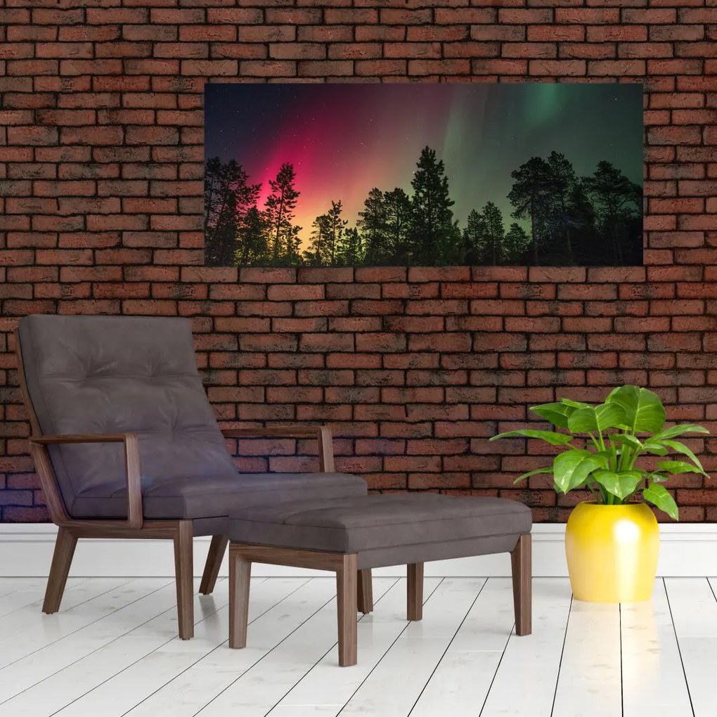 Tablou cu Northern Lights (120x50 cm)