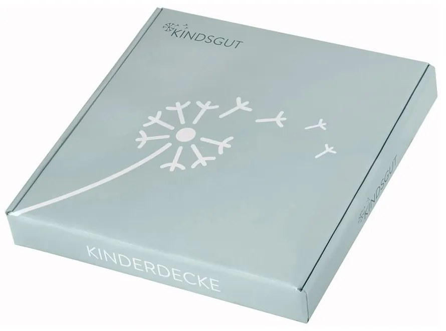 Pătură din bumbac pentru copii Kindsgut Zigzag, 80 x 100 cm, roz-bej