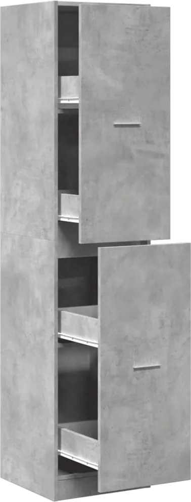vidaXL Dulap de farmacie, gri beton, 40x41x174,5 cm, lemn prelucrat