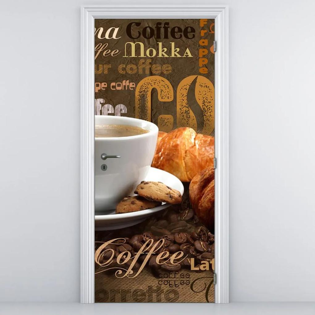 Fototapeta pentru ușă - ceașca cu cafea (95x205cm)