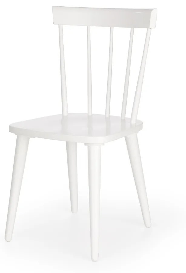 Scaun lemn Barkley alb - H 89 cm