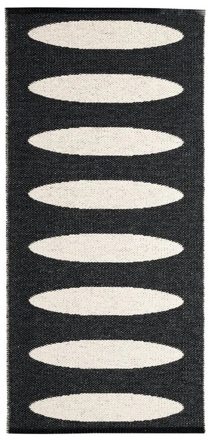 Covor tip traversă pentru interior și exterior negru 70x150 cm Ella Black – Pappelina