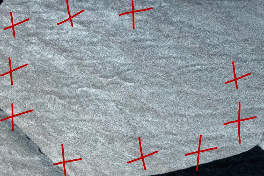 BAMBINO 2139 cerc covor lavabil - Fotbal pentru copii anti-alunecare - negru / alb - SECUNDAR-COTATI PRODUSUL