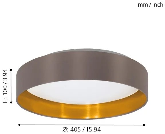 Eglo 31625 - LED Plafoniera MASERLO LED SMD/18W/230V