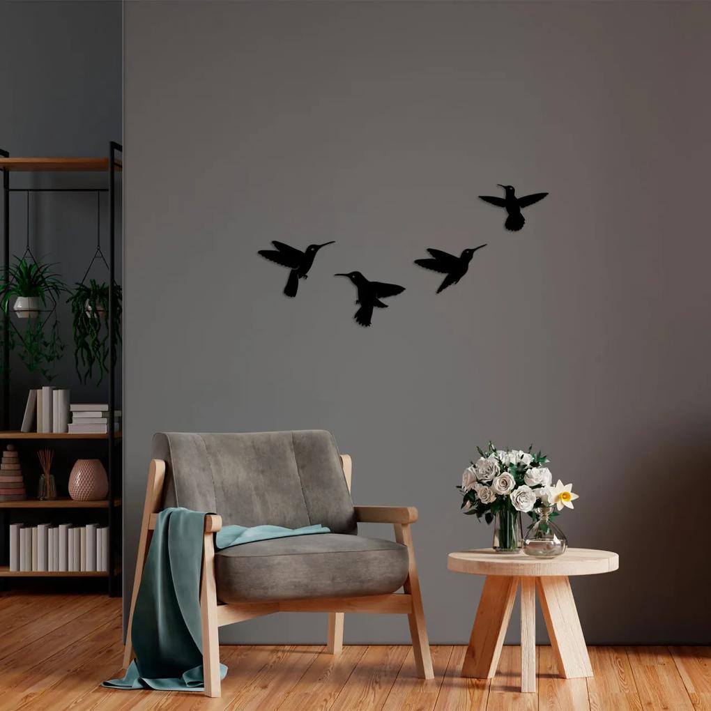 Accesoriu decorativ de perete metalic Birds - 292