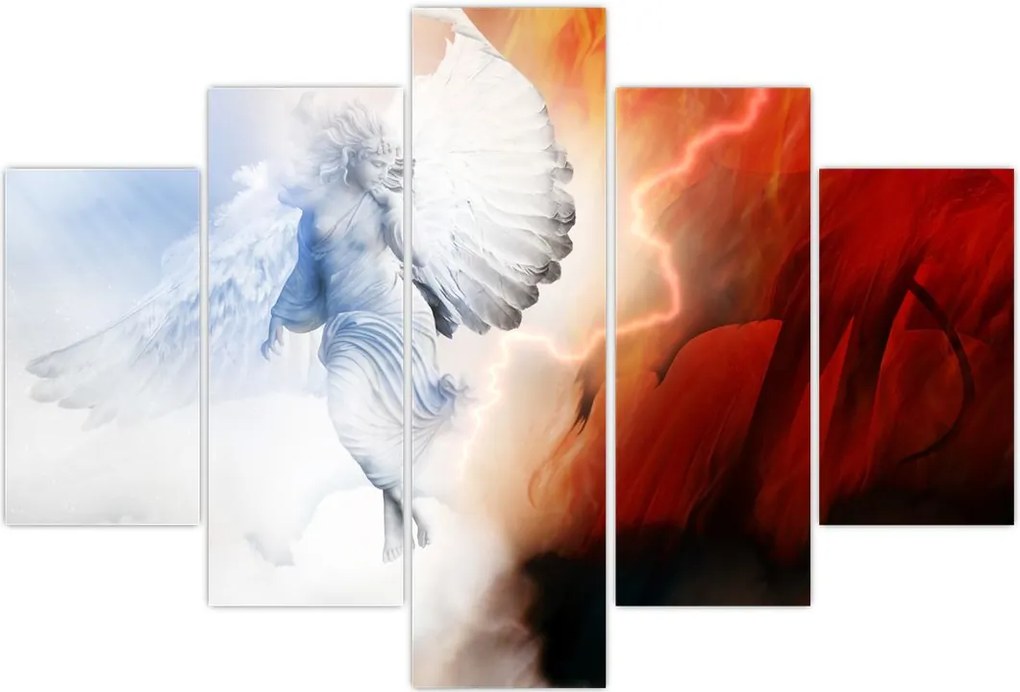 Tablou - Binele și răul (150x105 cm)