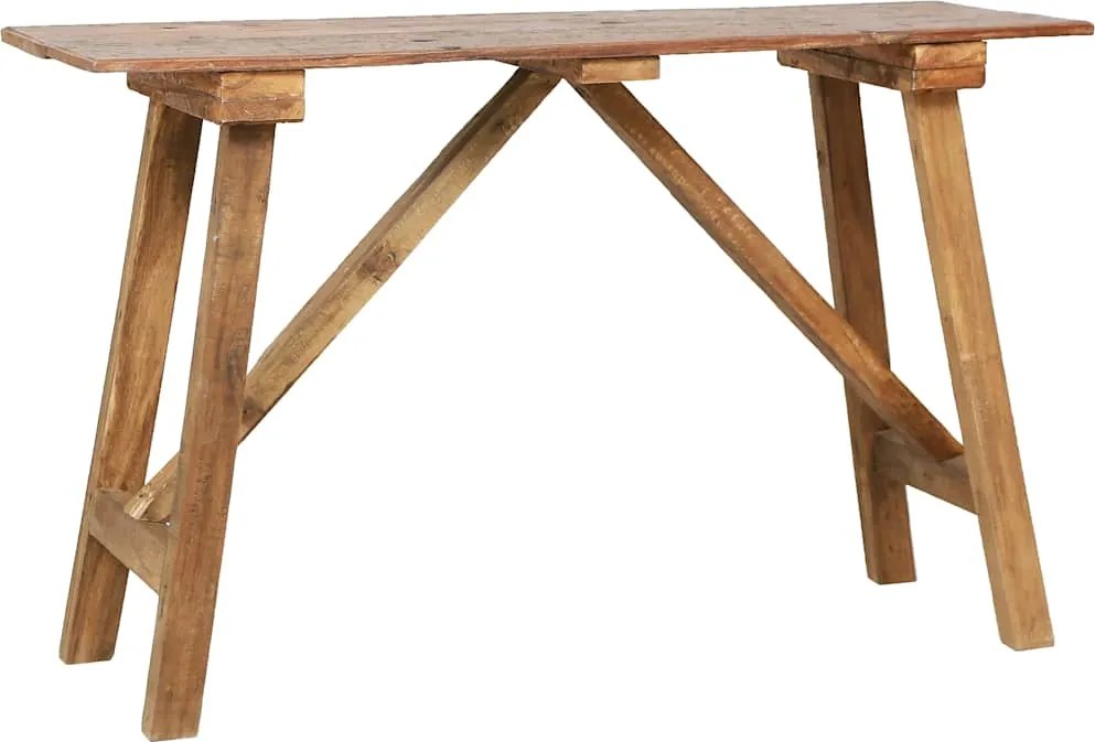 vidaXL Masă consolă, 130x40x80 cm, amestec lemn reciclat
