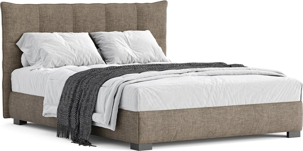 Pat tapițat Idis cu saltea, 120/140/160/180 cm - 180x200