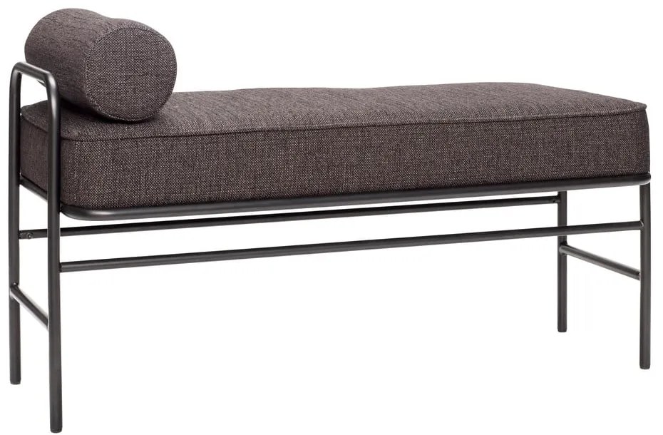 Bancă tapițată / Divan cu pernă Hübsch Pipe, maro