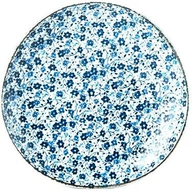 Farfurie din ceramică MIJ Daisy, ø 19 cm, alb - albastru