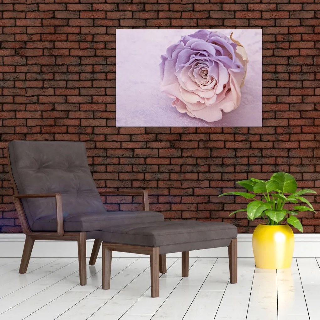 Tablou detaliu florii de trandafir (90x60 cm)