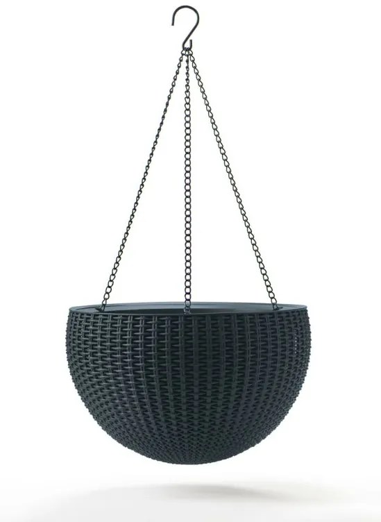 Ghiveci de grădină  HANGING SPHERE  - antracit