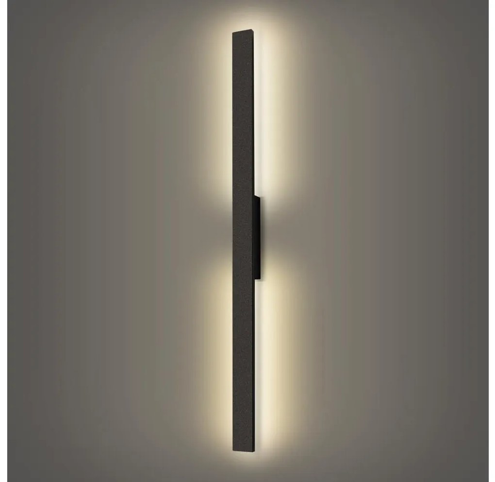 Brilagi - Aplica LED de exterior LUNA, 24W, 230V, 4000K, IP65, neagră