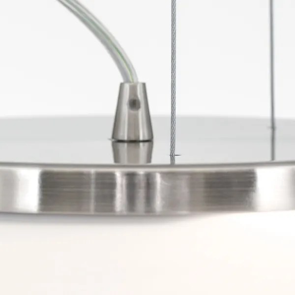 Lustră pe cablu Orion HL 6-1559/2 BLANC 2xE27/60W/230V d. 49 cm crom mat