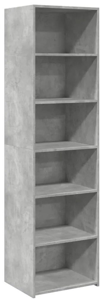 3281683 vidaXL Dulap înalt, gri beton, 50x41x185 cm, lemn prelucrat