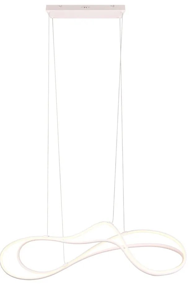 Lustră albă LED cu abajur din metal Nala – Trio Select