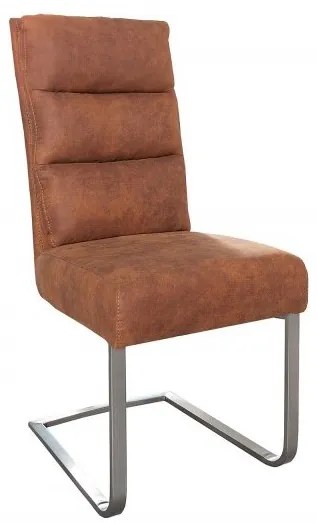 Set de 2 scaune Comfort cu tapiterie microfibra Vintage maro A-36543 VC