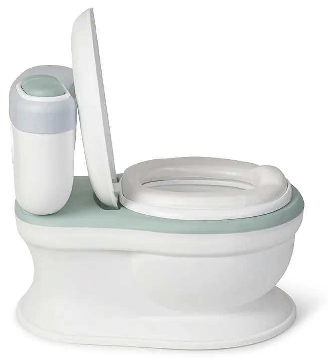 Olita de tip WC, muzicala, alb si mint