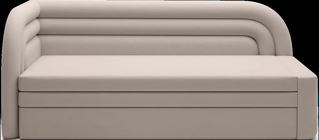 Canapea extensibila brat stanga 3 locuri, ELTAP, Fabillo, 223x86x80 cm, lemn/poliester, bej