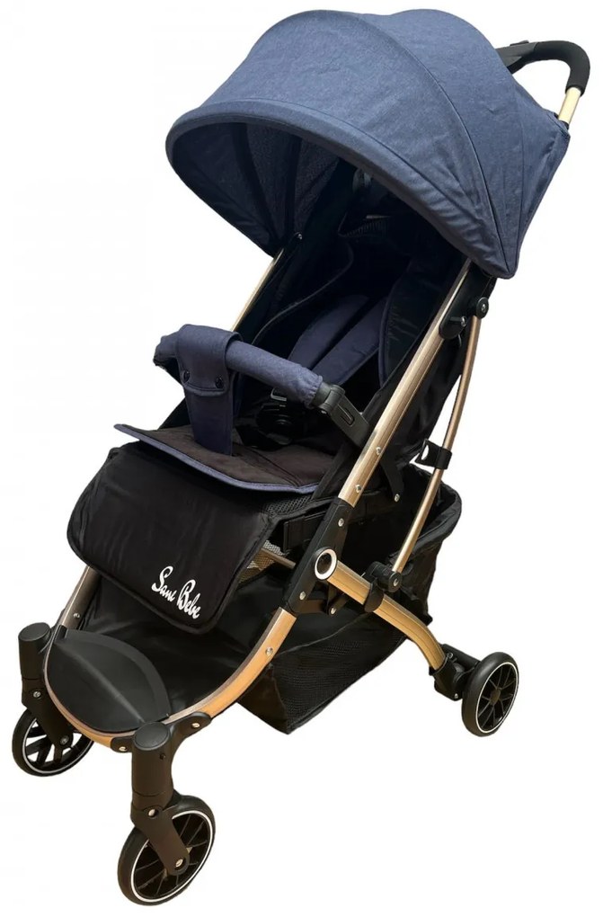 Carucior sport cu pliere compacta tip troller, usor de manevrat si depozitat, 6-36 luni Albastru CPC-43-albastru