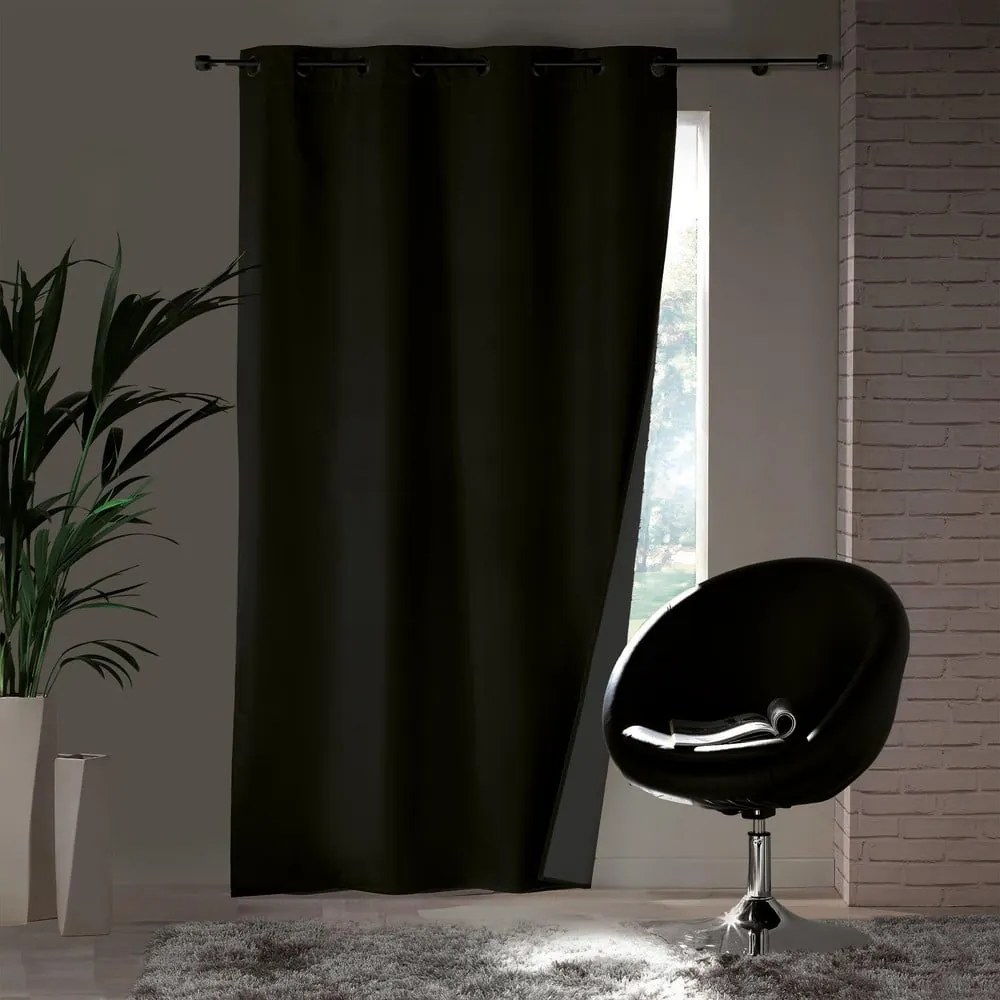 Draperie neagră termoizolantă 140x260 cm Icemount – douceur d'intérieur