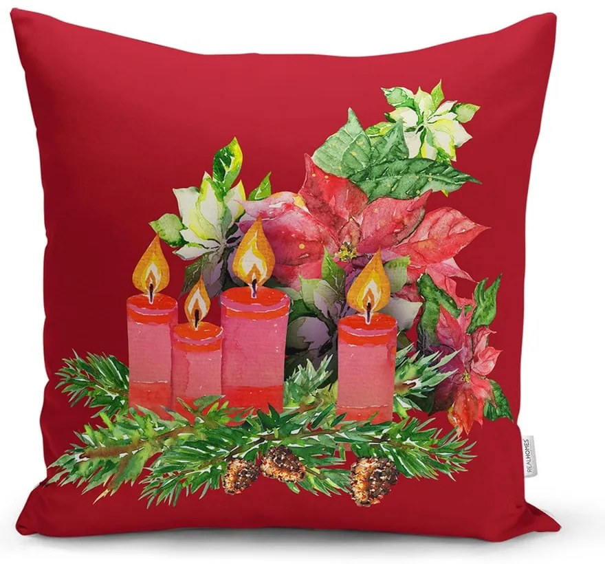 Față de pernă din material textil 43x43 cm cu model de Crăciun – Mila Home