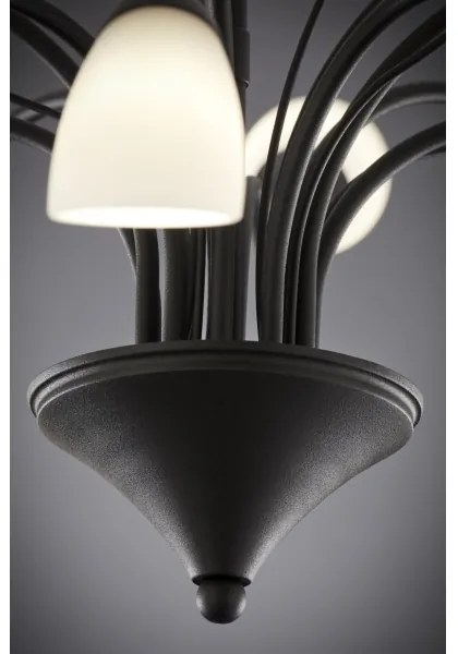 Jupiter 2056 - Candelabru GLORIOSA pe tijă 10xG9/14W/230V, negru