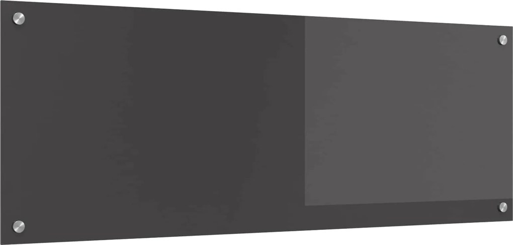 vidaXL Panou de bucătărie Gri închis 110 x 40 cm sticlă securizată