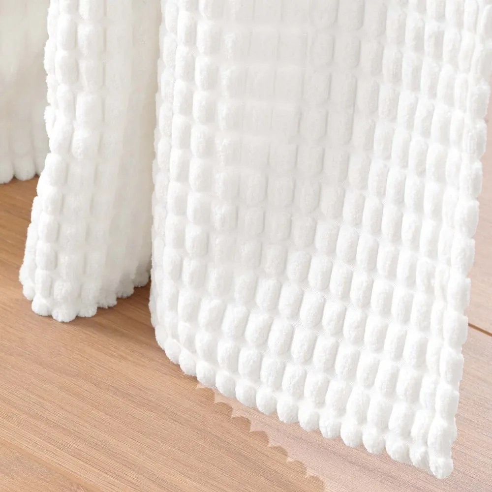 Draperie albă din catifea 140x260 cm Swing – douceur d'intérieur