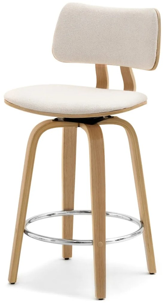 Scaun Heindrich (crem + stejar). Promo -17%. 1110626