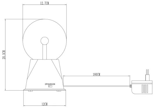 Lampă LED de masă PLASMA LED/3,6W/230V Globo 280110