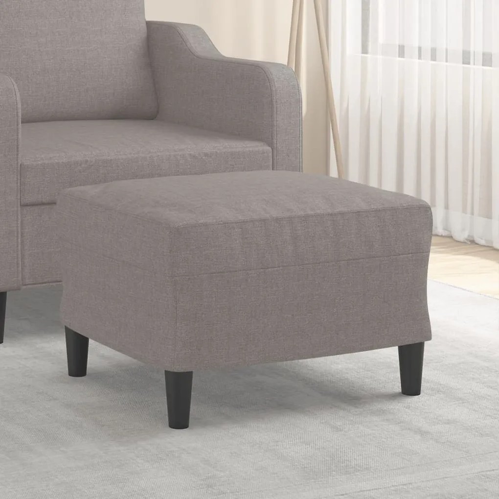 vidaXL Taburet, gri taupe, 60x50x41 cm, material textil