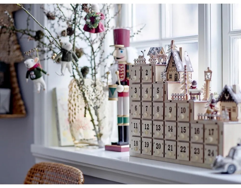 Figurine de Crăciun 2 buc. din lemn (înălțime 38 cm) Darren – Bloomingville